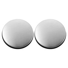 2Pcs Kitchen Sink Faucet Hole Covers Stainless Steel
