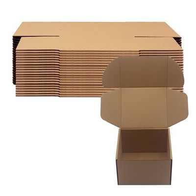 6x5x4 inch Shipping Boxes Pack of 25, Brown Corrugated Cardboard Box Mailer Boxe