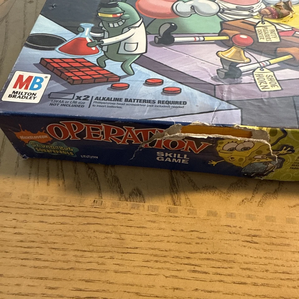 Nickelodeon SpongeBob SquarePants Edition Operation Skill Game (2007)  - Image 2 of 4