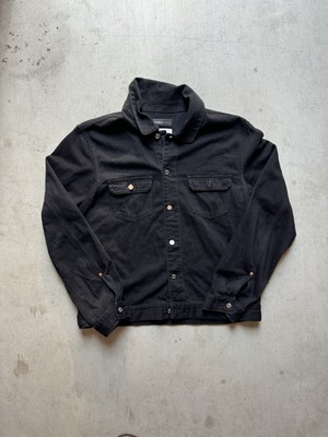 Purple Brand Rinse Wash Black Denim Jacket Mens XXL