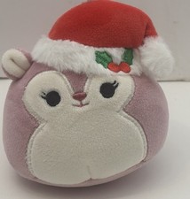 Holiday Squishmallow Christmas 5" Allina Squirrel Excellent Unused