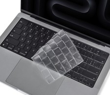 Premium Ultra Thin Keyboard Cover for MacBook Pro 14/16 Air 13.6/15 M1-M4 Clea