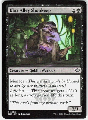 Ulna Alley Shopkeep 103 Secrets of Strixhaven Magic the Gathering