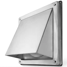 calimaero® HWG 6" Outdoor Dryer Vent Cover – Stainless Steel Exhaust 