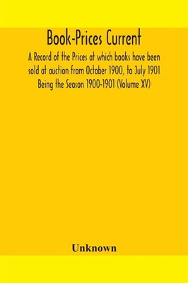 Unknown | Book-Prices Current | Taschenbuch | Englisch (2020) | Alpha Editions
