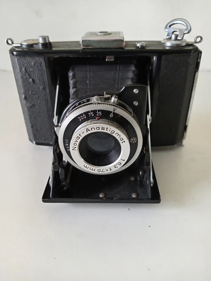 Vintage Zeiss Ikon Nettar 515/16 Klappkamera - Novar 75mm f/6.3 - 6x6 120 - Bild 1 von 4
