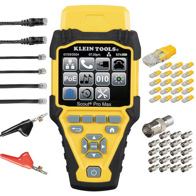Klein Tools Scout Pro Max Network Cable Tester With Remote Set FREE SHIP+SALE 