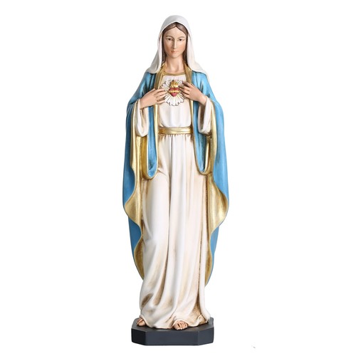 Statua Cuore Immacolato di Maria Cattolica BC, 10" H 10 pollici H, colore pieno