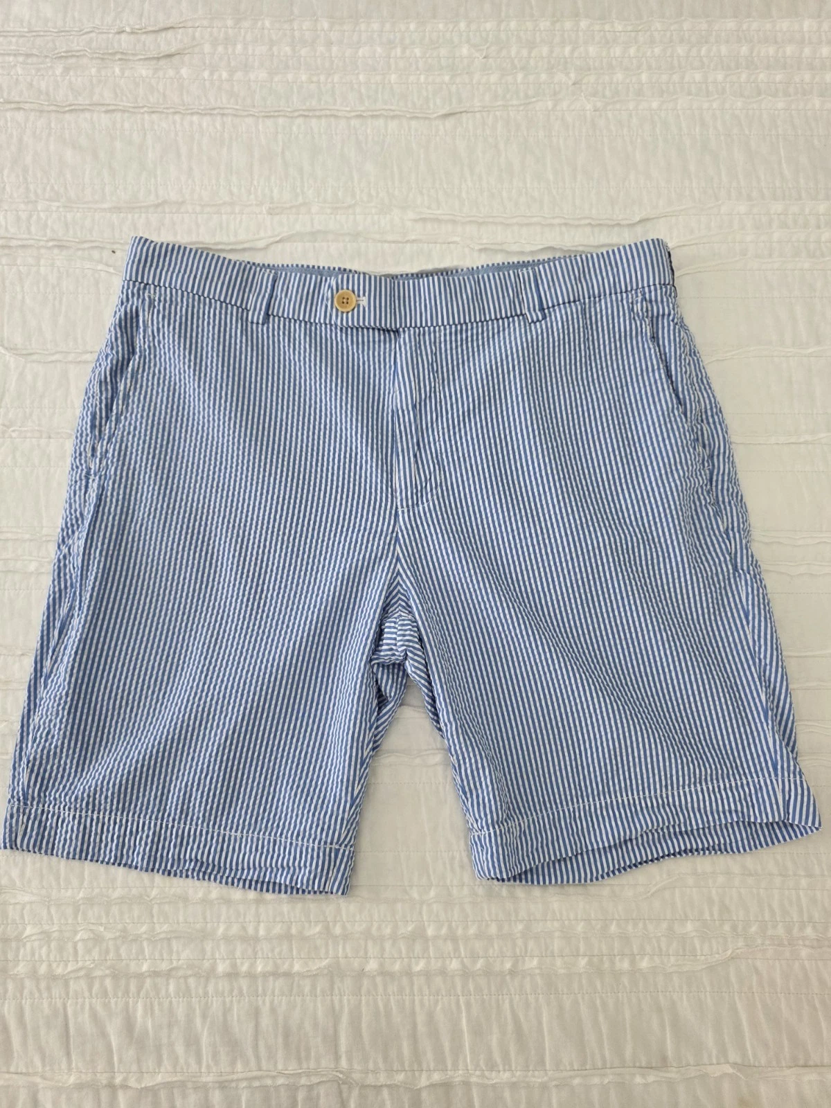 Brooks Brothers Bermuda Shorts Seersucker Men's Size 36x8" Cotton textured