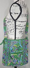 Vera Bradley Emerald Paisley Quilted Hipster Crossbody Shoulder Bag
