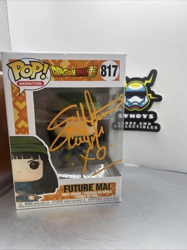 Funko Pop Future Mai #817 Dragon Ball Signed By Saiyan Caulifla