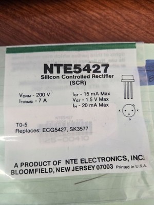 NTE5427 Silicon Controlled Rectifier (SCR)
