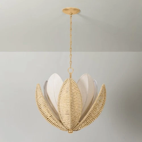 Corbett Lighting 513-24 Costa Brava 5 Light 24"W Pendant - Gold - Picture 2 of 4