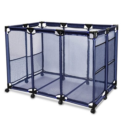 ''Rolling Storage Bins for Pool Floats, Balls, Toys - 48'' L x 30'' W x 34'' H''