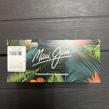 NEW Maui Jim Local Kine Sunglasses GM810-27M Matte Black with Green Polarized