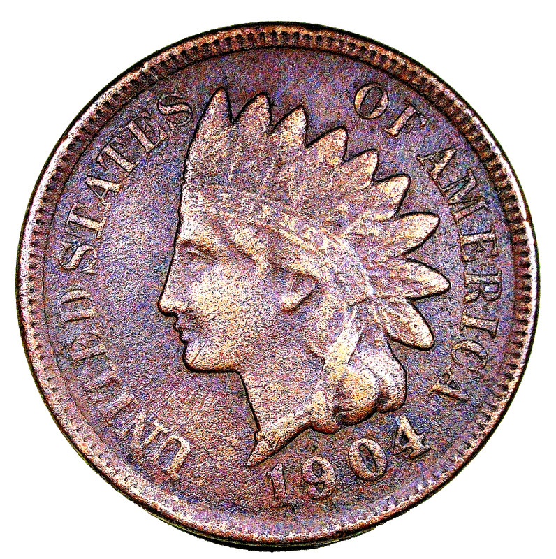 1904 Indian Head Penny.....   Nice Detailed Coin.....  6-30-4