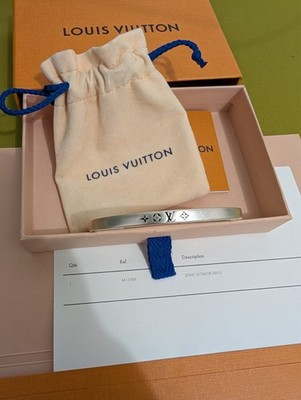 Armband Louis Vuitton Jonc LV Schneider S00 - Argent 925 - Größe M