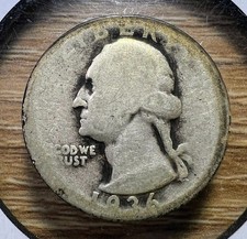 Cuarto de dólar Washington 1936-S - Moneda real mostrada - Envío gratuito y seguimiento INV#144