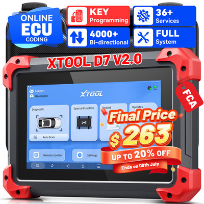 XTOOL D7 V2.0 Bi-directional OBD2 Scanner Full System Diagnostic Tool 36 Service