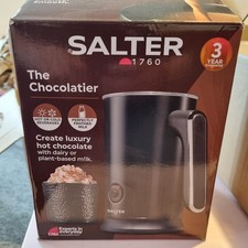 SALTER The Chocolatier Electric Milk Frother & Hot Chocolate Maker Black EK5134