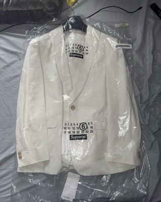 Maison Margiela x Supreme Off White Cotton Suit Size S 2 Piece Formal