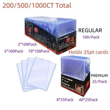 200/500/1000ct Ultra Pro 3" X 4" Top Loader (Type: Premium Or Regular 35pt)