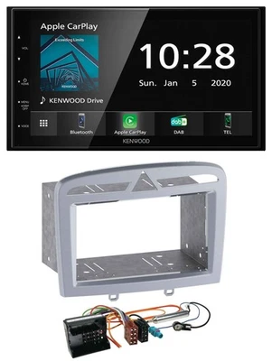 Kenwood Bluetooth MP3 DAB USB 2DIN Autoradio für Peugeot 308 09-13 warmsilber - Bild 1 von 4