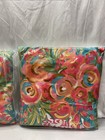 Rachel Brooks 20 x 20 Gold Foil Jewel Bloom Pillow Light Multicolor Lot Of 2x — photo 3