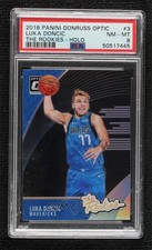 2018-19 Panini Donruss Optic The Rookies Holo Prizm Luka Doncic #3 PSA 8 07d9