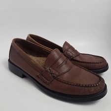 Bass Weejuns Katherine II Shoes Womens Size 8.5 Brown Leather Penny Loafers