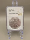 2021 American Silver Eagle NGC MS70 Heraldic Eagle T-1
