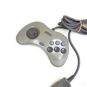 SEGA SATURN Gray Console bundle with 2 controllers & 5 Japanese games tested