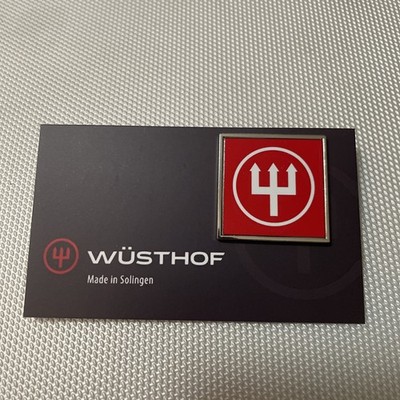 Wüsthof, Solingen Germany. Wüsthof Rotes Abzeichen. Dreizack/Dreizack. Großes Quadrat