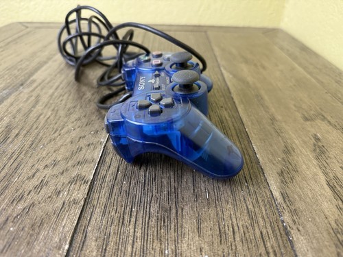 Sony PlayStation 2 PS2 Ocean Blue Clear Controller DualShock OEM SCPH-10010 - Bild 6 von 10
