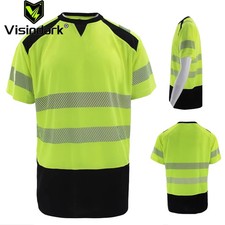 Safety Reflective High Visibility Shirt for Men Hi Vis Construction Work Shirts