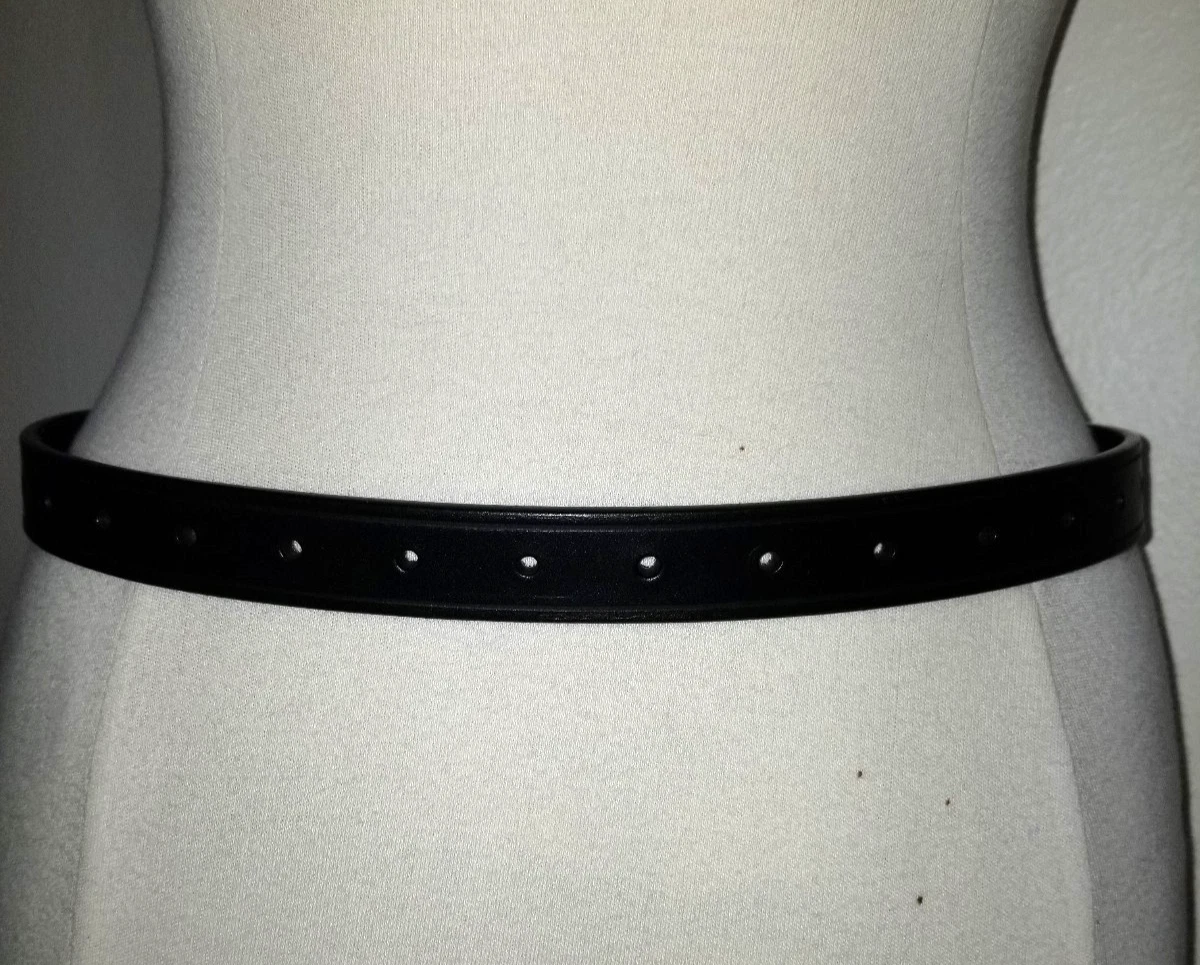 Ann Demeulemeester $360 Willow Style Black Leather Belt, S