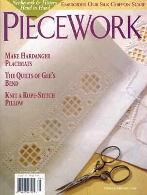 PIECEWORK Hand Stitching Magazine July/Aug 2003 Vol. XI No. 4 Hardanger