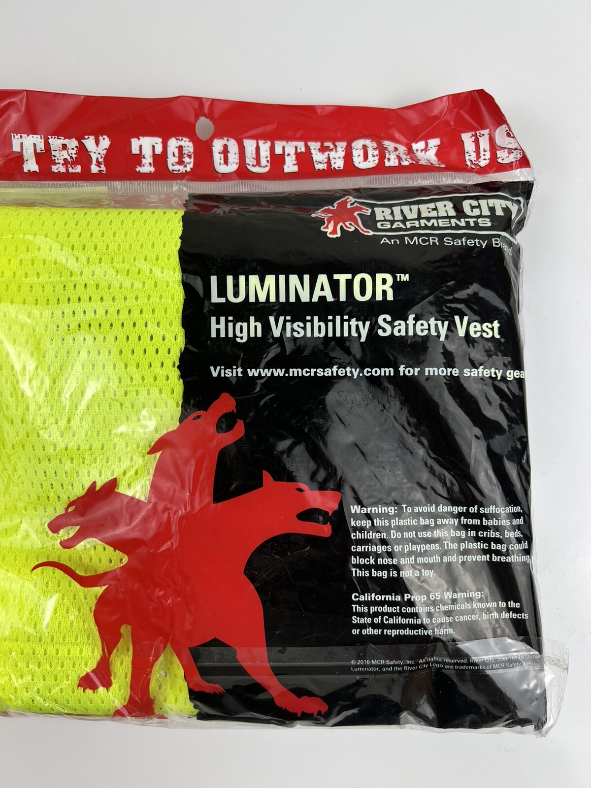 River City Garments Luminator High Visibility Safety Vest 4X ANSI/ISEA 107-2015