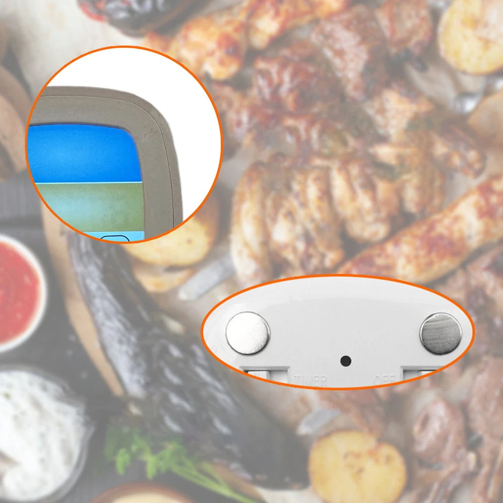 Meat Thermometer Digital LED Display Multifunctional Kitchen Oven Thermometer