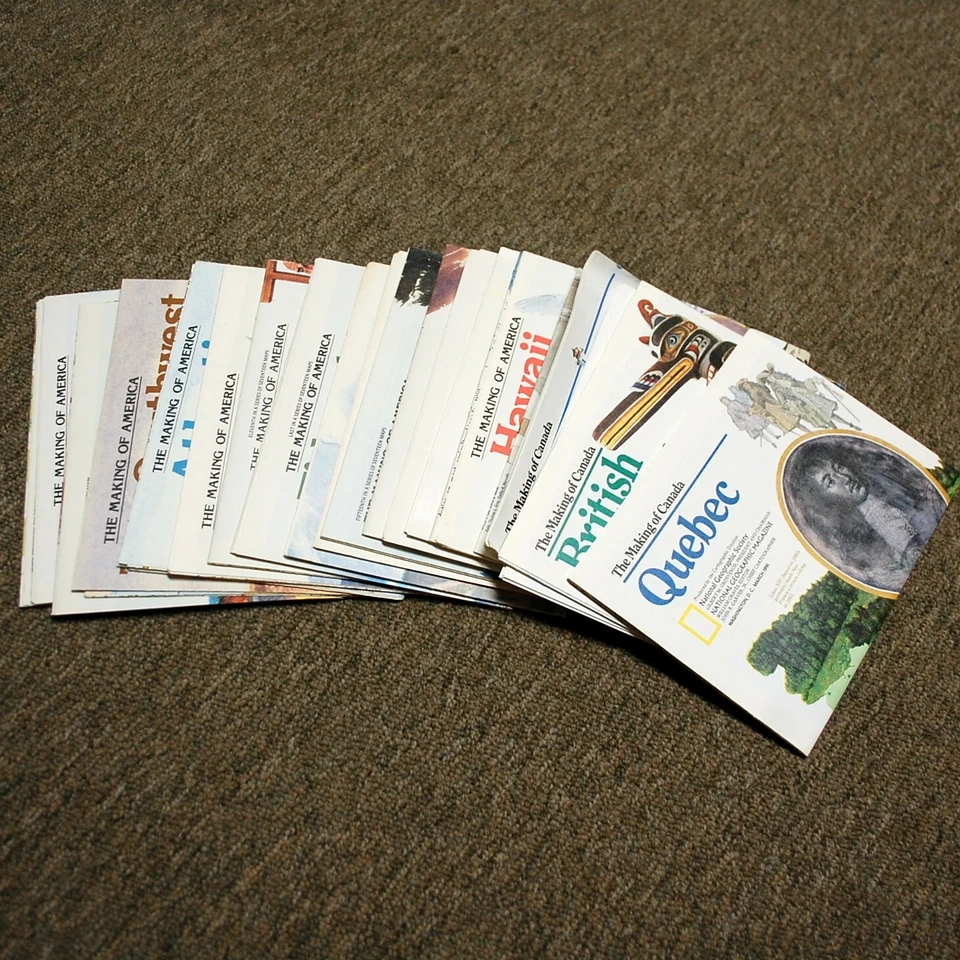 Lot 128 Vtg National Geographic Maps Inserts Europe USA World Space 1950s-1990s Foto 3 de 4