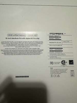 Apple MacBook Pro 16 in 2023 Space Black/Apple M3 Pro 4.05 GHz