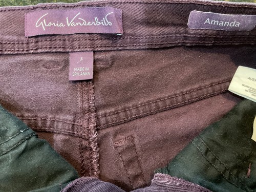 Gloria Vanderbilt Amanda Womens Jeans Size 6 Average Plum Wine 5 Pocket 52 - Picture 8 of 9