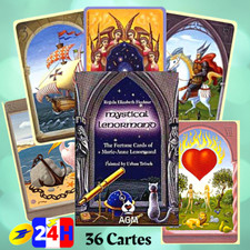 MYSTICAL LENORMAND Tarot 36 Cartes, Format 6 x 9,5CM - Façon Icônes / sans Texte
