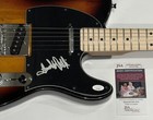 FRANKIE VALLI SIGNED SUNBURST ELECTRIC GUITAR THE FOUR SEASONS JSA COA — photo 2