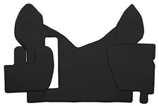 Paar Teppiche Motorhaube-Abdeckungen Ökoleder Glatt Schwarz Renault Premium II