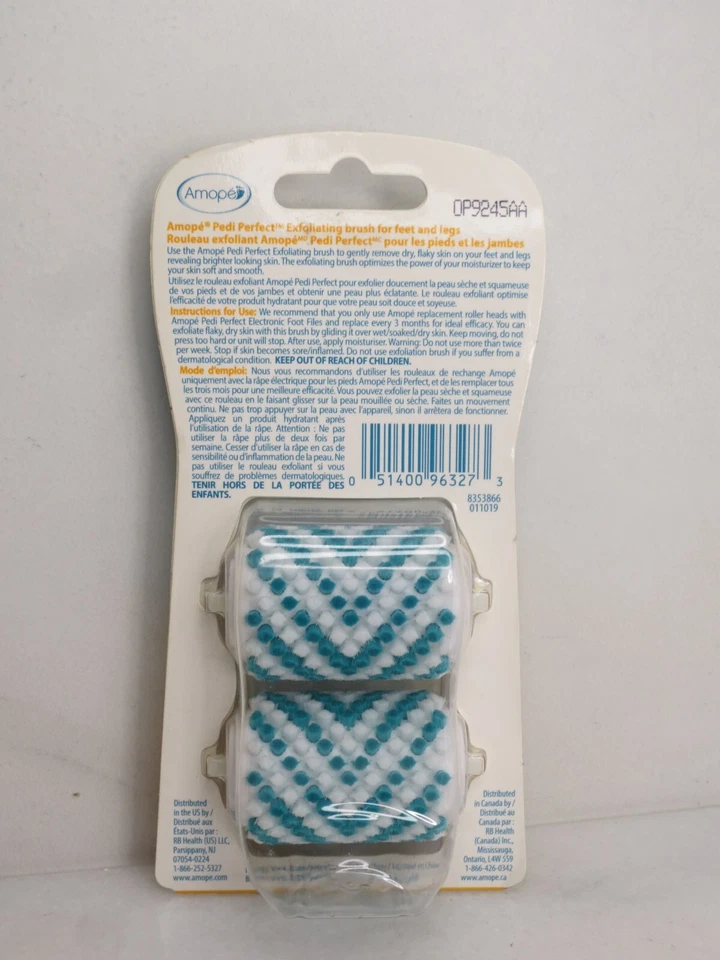 AMOPE PEDI PERFECT EXTRA COARSE REFILL EXFOLIATING BRISH REFILL NWOB LOT OF 3 - Image 3 of 4