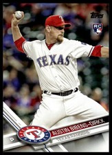 2017 Topps Update Austin Bibens-Dirkx #US49 Baseball Card RC Texas Rangers