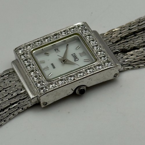 23mm Working Ladies DMQ Jewelled DQCZ Silver Tone Quartz Watch 6 Inches - Picture 14 of 22