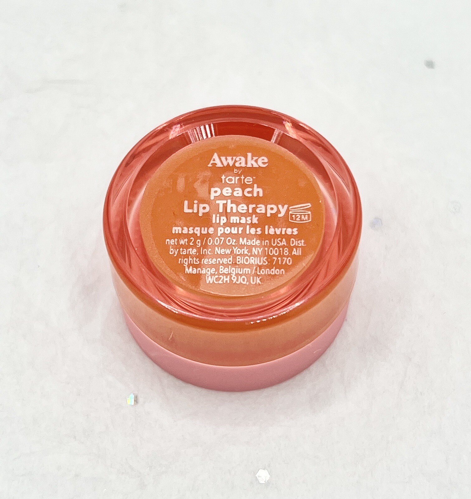 Tarte AWAKE Peach Lip Therapy Mask 2g/.07oz Travel Size Mini eBay