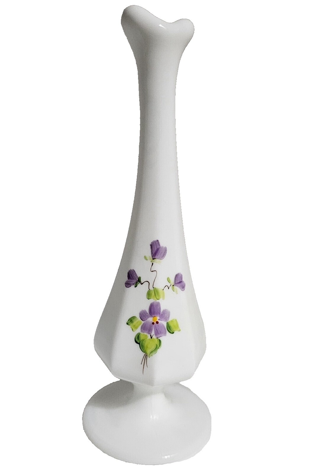 FENTON 花柄 カスタードサテンガラス 2つセット 1匹耳負傷 FENTON 花柄 カスタードサテンガラス 2つセット 1匹耳負傷